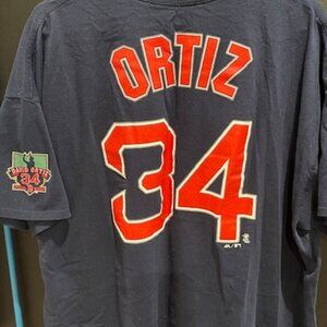 2XL David Ortiz Boston Red Sox Tee — Majestic MLB 100% Cotton